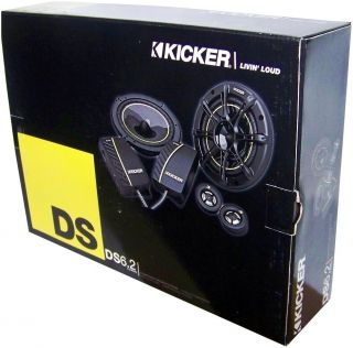 Kicker DS6 2 6 5 2 Way Car Component Speakers 240WATTS
