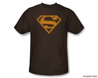 Licensed DC Superman 60s Type Shield Adult Shirt s 3XL