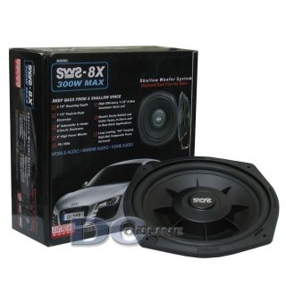 Earthquake SWS 8x 8 4 Ohm Shallow Mount Car Subwoofer 168975910189 