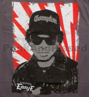 Eazy E   N.W.A.   Retro Eazy charcoal grey t shirt   Official   FAST 
