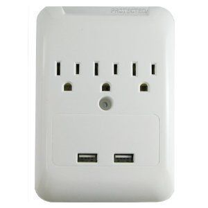 Electrical Outlet Receptacles Surge Protector Wall USB Plate 