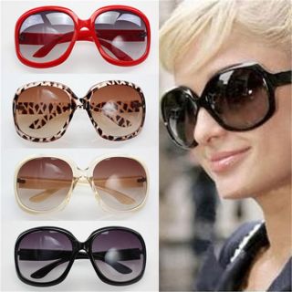 New Oversize Women Round Fashion Sunglasses UV400 Acryl Frame No Pouch 