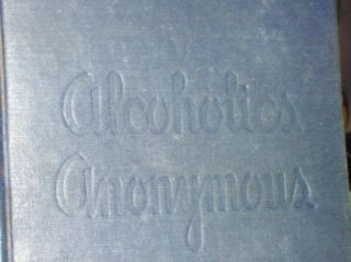 Alcoholics Anonymous 1ST Edition 8TH Print book from 1945 War time 