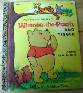 Disney Winnie The Pooh Tigger A Milne Little Golden Book D121 