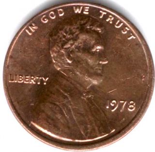 1978 P Abe Lincoln Memorial Reverse Cent Penny 1 Roll 50 1¢ Coins CU 