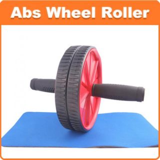 ABS Exercise Wheel Slim Trim Tone Abdomen Back Thigh Dual Home Gym 