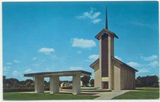 Abilene KS Kansas Place Of Meditation Eisenhower Center Postcard
