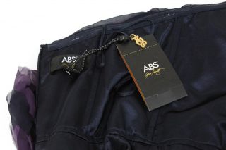 New ABS by Allen Schwartz Strapless Sweetheart Dress Dark Midnight US 