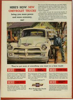 1954 Chevrolet 2 Ton Farm Truck w/Racks  Hauling Combine   RR Depot In 
