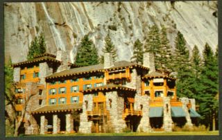 Ahwahnee Hotel Yosemite CA Postcard 1960s