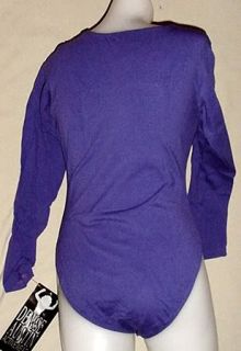 Denise Austin Long Sleeve Leotard Purple L