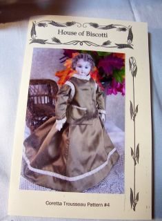Trousseau Pattern #4 for 12 French Fashion Doll Walking Suit