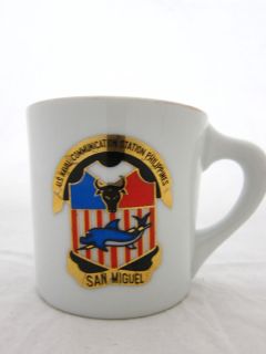 Vintage US Naval Communication Station Philippines Coffee Mug San 