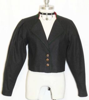 Admont Black Wool Women Gorsuch German Dress Jacket 6 S