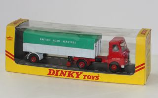 Dinky Toys 914 AEC British Road Services Articulated Truck Yellow Celo 
