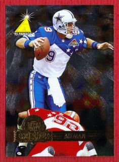 Troy Aikman Dallas Cowboys 1995 Pinnacle Super Bowl Card Show Promo 