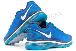 Nike Air Max 2012 487679 410 New Women Blue Glow White Running 