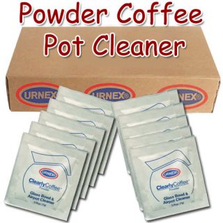 25pk Urnex Clearly Coffee Glass Bowl Airpot Pot Cleaner