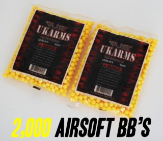 2000 airsoft gun bbs pellet ammo 6mm 12g yellow color you are viewing 
