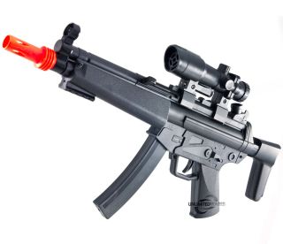 New MP5 K SPRING AIRSOFT SMG w/ TACTICAL LASER GUN Sniper Rifle PELLET 