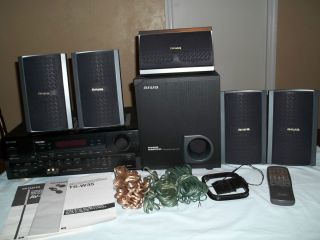 AIWA Home Theater Stereo System with 5 Speakers & Subwoofer ~ Surround 
