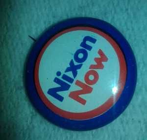   Richard Nixon Vintage Pin Election Campaign Button Agnew Lodge