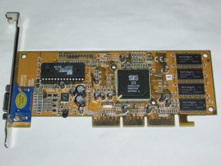 SIS 305 Series 3D 64bit Graphics AGP Video Card