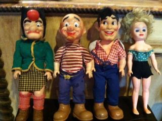 Al Capp Lil Abner Vintage 1957 Baby Barry Doll Company set of 4 dolls 
