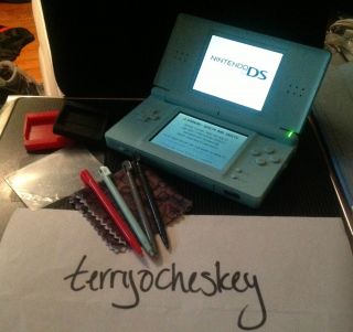   DS Lite Mint Green Handheld System w Brain Age Game Included