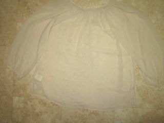 Joie Aldridge Embroidered Peasant Blouse Sz XS White Cream $290 Silk 
