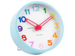 Karlsson Tiny Splash Multi Color Alarm Clock 4 in Diameter NIB