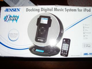  iJam Docking Digital Music System For iPod Charge Play Clock Alarm Box