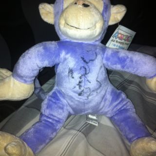 One Of A Kind the Same Purple Monkey From One Tree Hill Signed By 