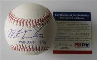 Mark Trumbo Signed MLB Debut Baseball Autograph Angels MVP Roy Auto 