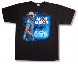 Jason Aldean Plaid Shirt Wide Open Tour 2010 T Shirt New Adult Large 