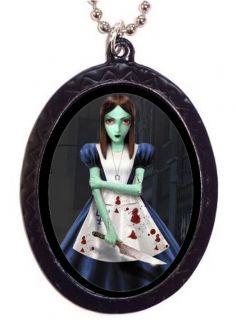 Alice in Wonderland Zombie Goth Horror Gothic Necklace