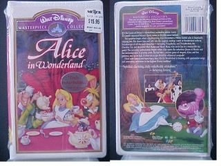 Alice in Wonderland (Disney Film) (VHS tape) new, 