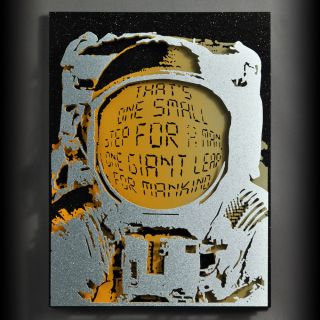 Neil Armstrong Pop Art Mixed Media Nasa Moon Landing Astronaut Space 