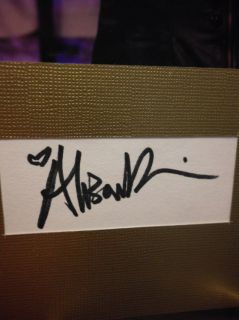 Alison Brie Autograph Attack of The Show Display Signed Signature COA 