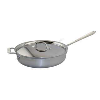 All Clad 4403 Stainless Steel 3 Quart Saute Pan   Brand New Retail 