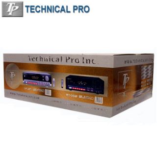 Technical Pro 1500 Watt Integrated Amplifier Receiver Stereo Sound 