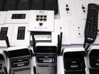 Lot of Nuvo Home Audio Wireless Docks Control Pads More