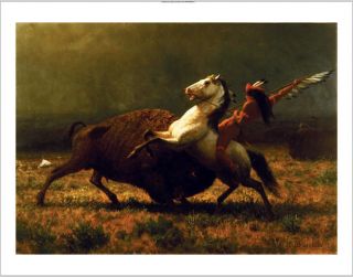 Albert Bierstadt Last of Buffalo Native American