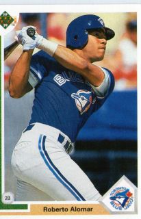 Roberto Alomar Ball Card 1991 Upper Deck 763 Toronto