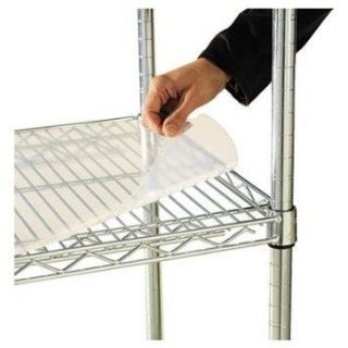 Alera 36 inch by 18 inch Clear Plastic Shelf Liners for Wire Shelving 