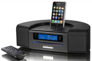 TEAC Alarm Clock CD Player AM/FM Radio/Tuner Receiver w/ iPod/iPhone 