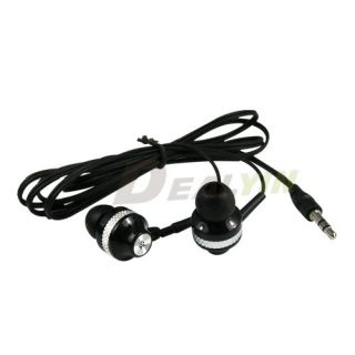5mm Black Earphone Headphone Headset Earbud for  MP4 MP5 iPod 