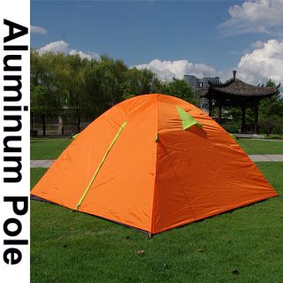 Person Aluminum Pole Double Layer Camping Hiking Backpacking Tent w 