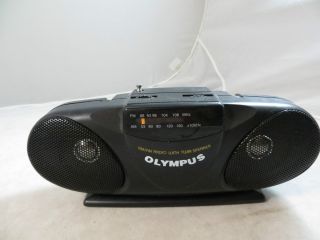 OLYMPUS AM/FM AA BATTERY POWERED RADIO BOOMBOX WITH TWIN SPEAKER 