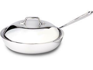 All Clad 11 in Stainless Covered French Skillet 5025